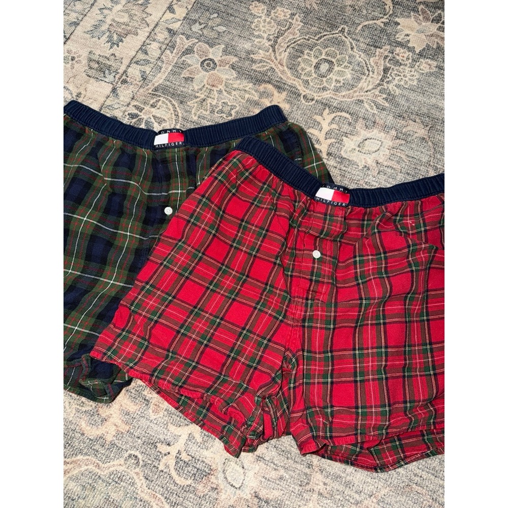 Vintage Tommy Hilfiger Plaid Sleep Shorts Boxers